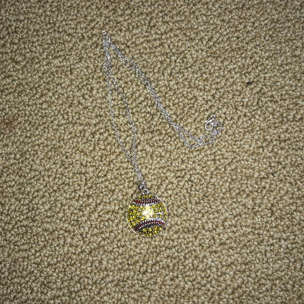 Softball Necklace